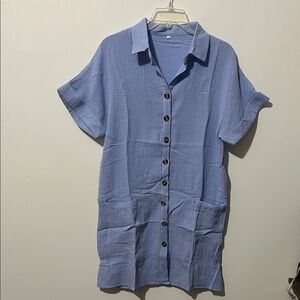 NWOT light blue tshirt dress